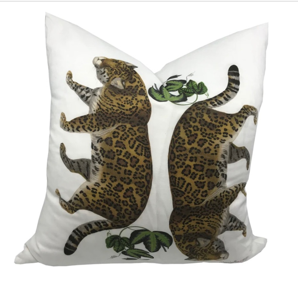 Seeing Double Leopard Home Accent Pillow